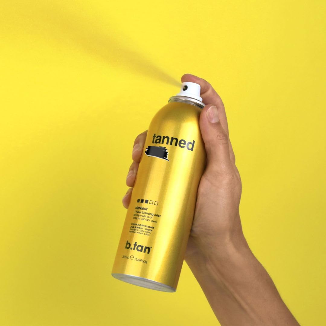 El guante de aplicación facilita un acabado uniforme sin manchas con B.TAN.