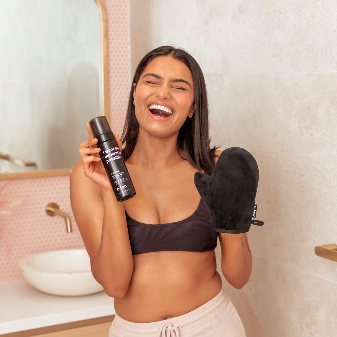 btan kit autobronceador oscuro efecto glow rápido y visible.