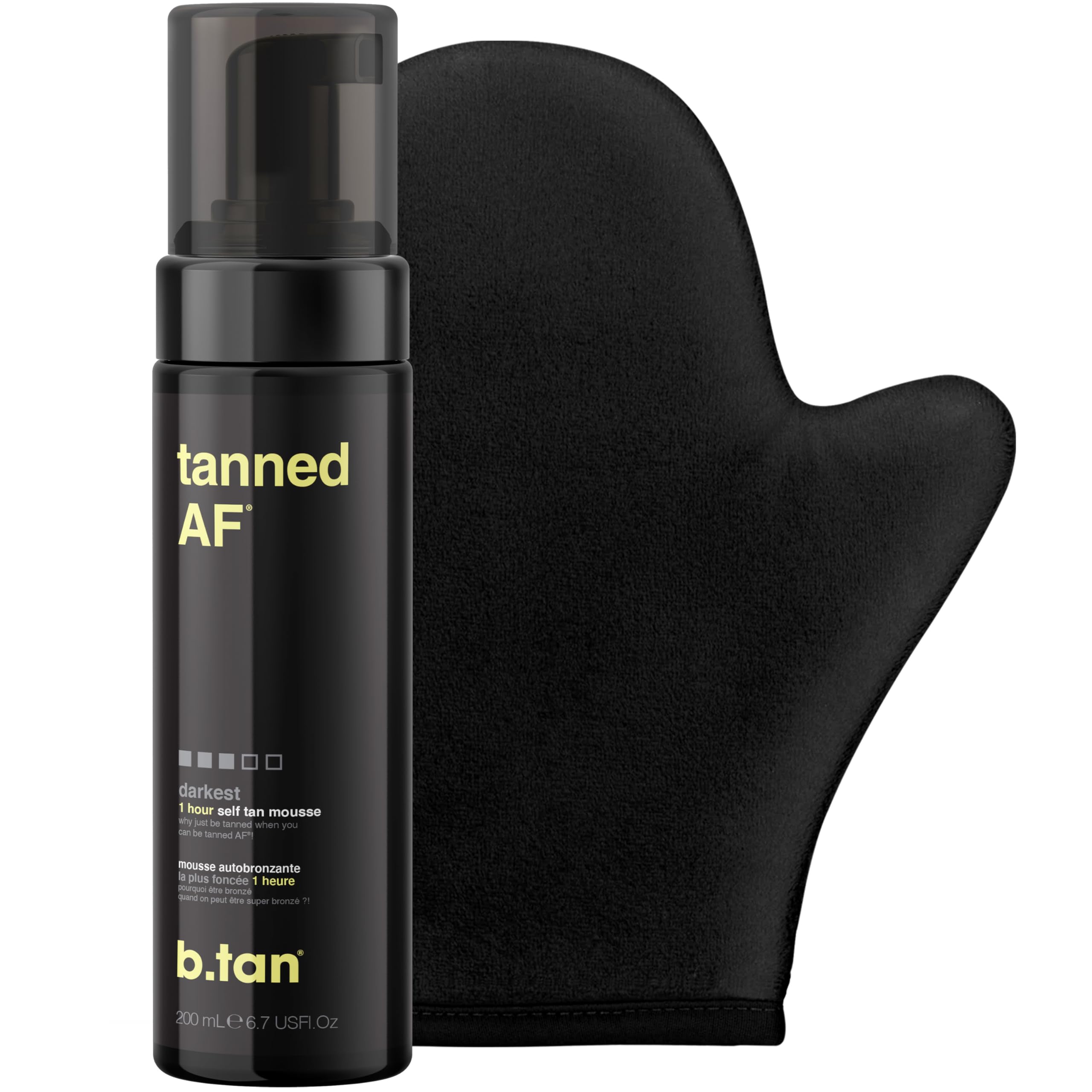 Kit B.TAN bronceado oscuro con guante para aplicación uniforme