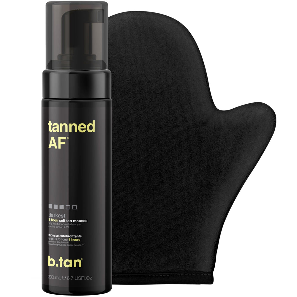 Kit B.TAN bronceado oscuro con guante para aplicación uniforme