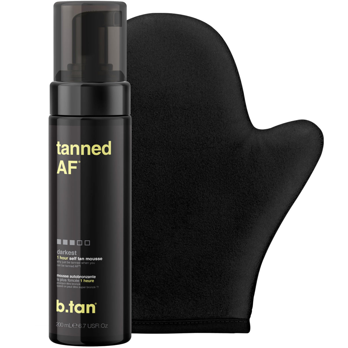 Kit B.TAN bronceado oscuro con guante para aplicación uniforme