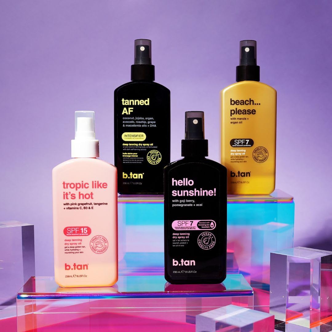 btan loción bronceado UV: fabricada en Estados Unidos