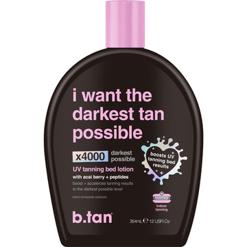 btan loción bronceado UV x4000: botella para bronceado intenso