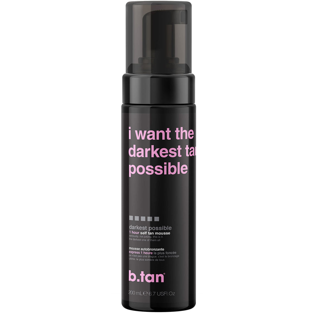 B.TAN Mousse bronceado Ultra Oscuro para un color intenso sin olor.
