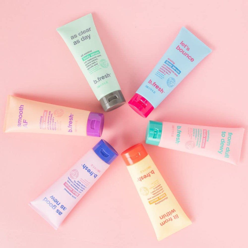 Rutina diaria con B.TAN para piel seca, hidratación suave y confort.