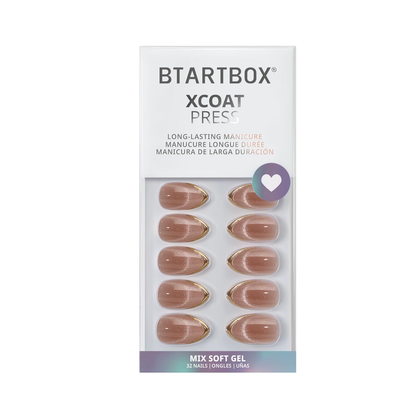 BTArtbox 16 tallas de uñas para ajuste perfecto.