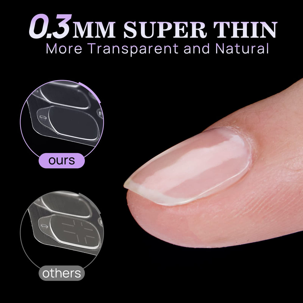 BTArtbox adhesivos ultrafinos 0,3 mm, aspecto natural y manicura más cómoda.