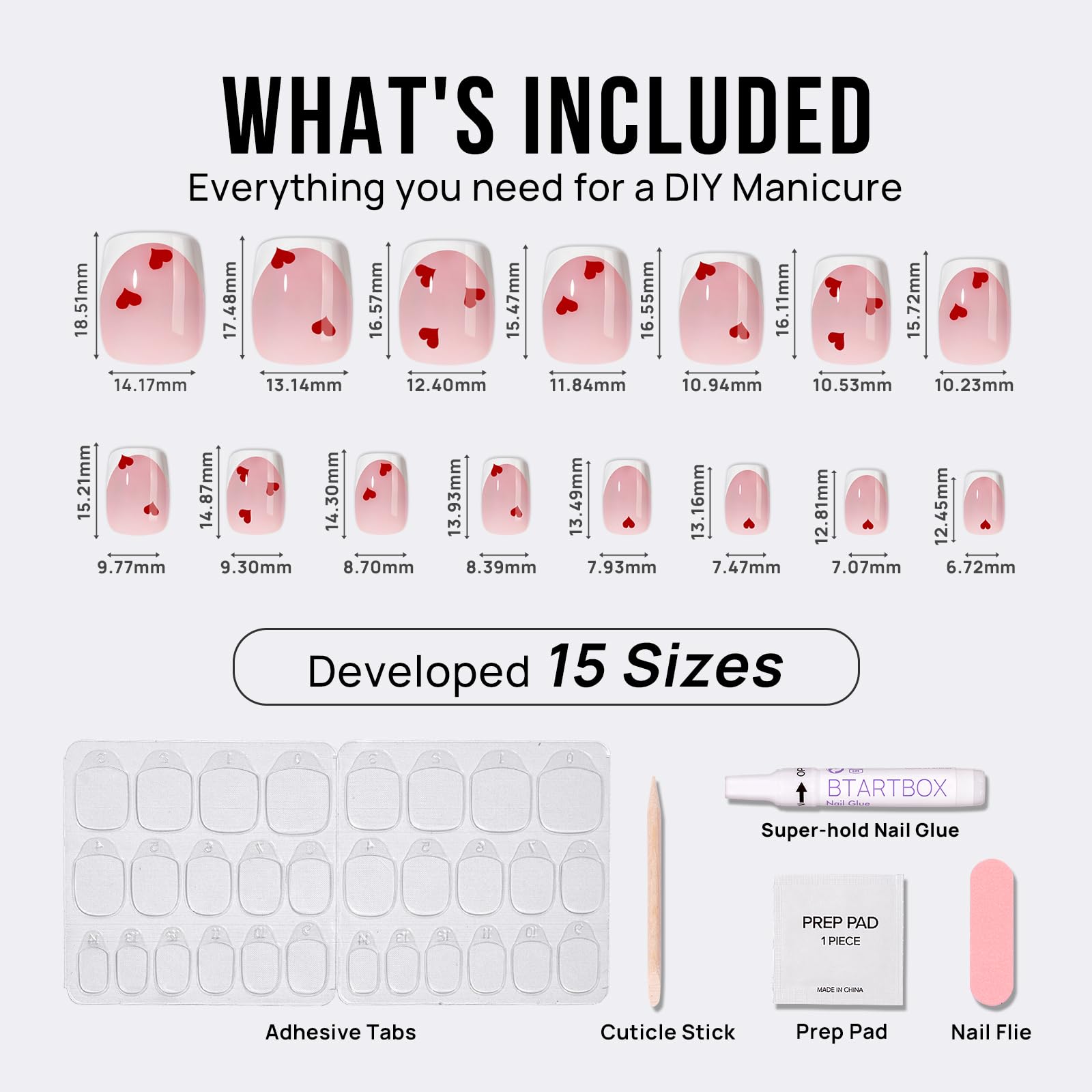 BTArtbox kit completo incluye todo para aplicar uñas rápidamente