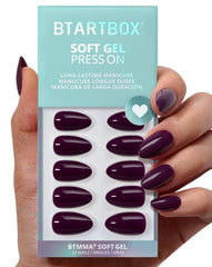 BTArtbox Poison Potion, uñas postizas corto para un look natural y rápido