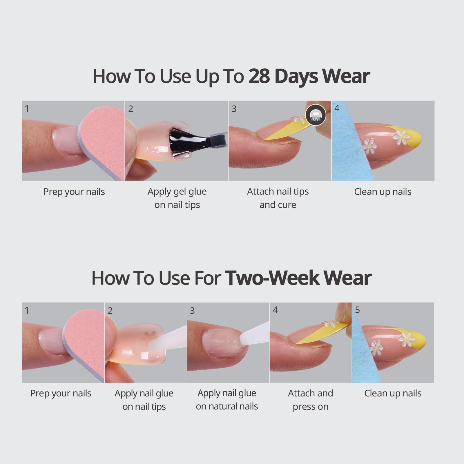 BTArtbox Uñas Daisy para un estilo elegante sin esfuerzo diario.
