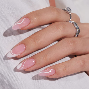 BTArtbox uñas postizas en forma almendra de gel suave, flexibles y cómodas para uso diario
