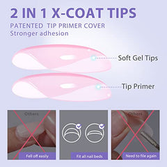 BTArtbox XCOATTIPS puntas de uñas 15 tallas: ajuste perfecto para cada dedo.