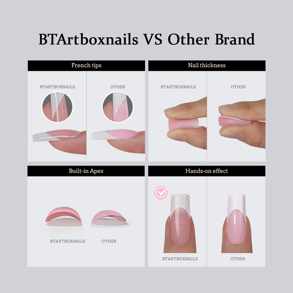 BTArtboxnails diseño francés ombre para acabado suave