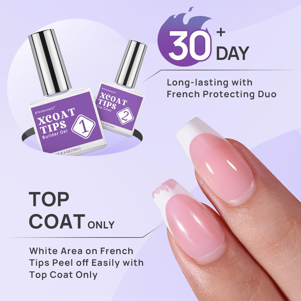 Aplicación rápida con pincel integrado en gel de construcción protector BTArtboxnails.