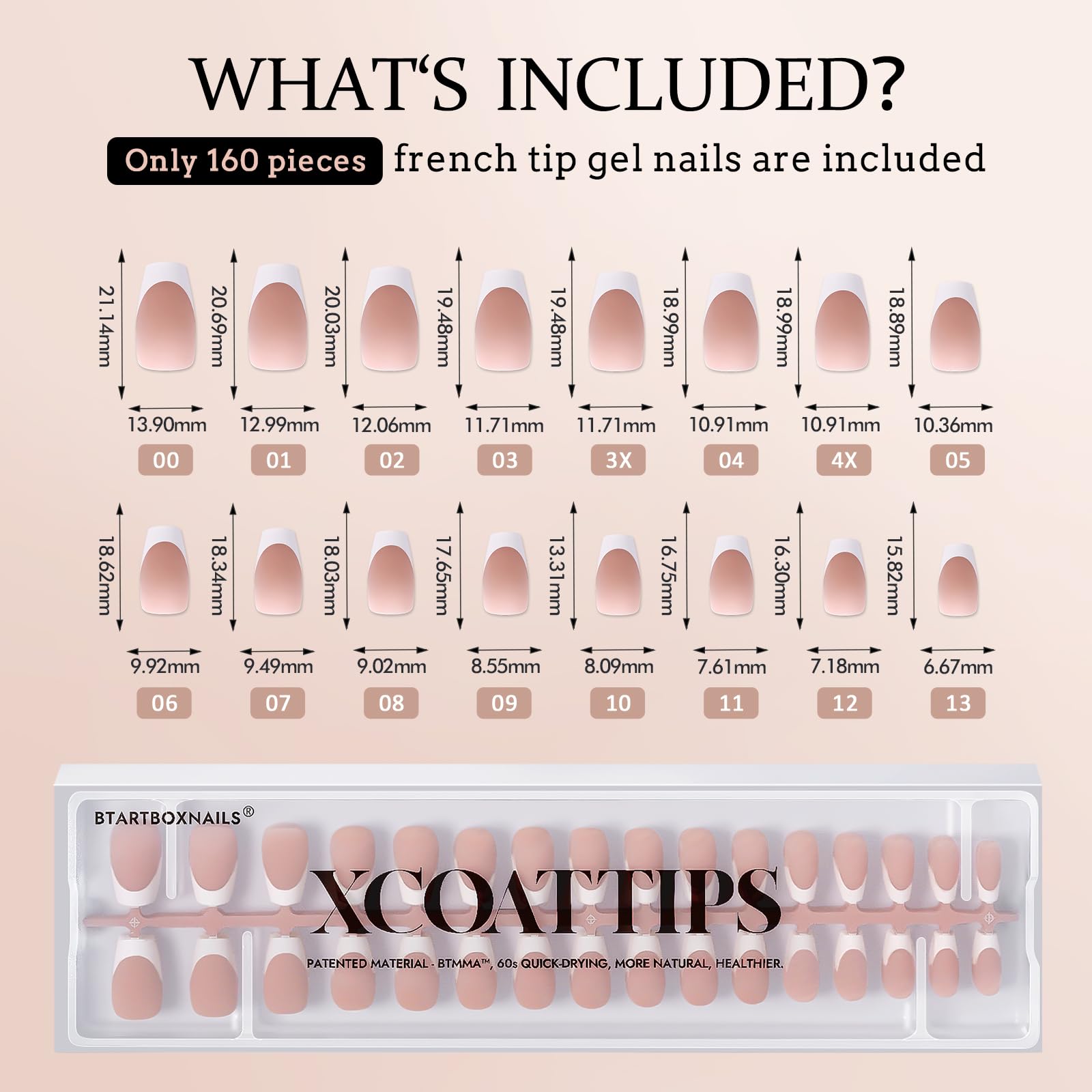 BTArtboxnails: convient aux ongles courts et incurves sans douleur