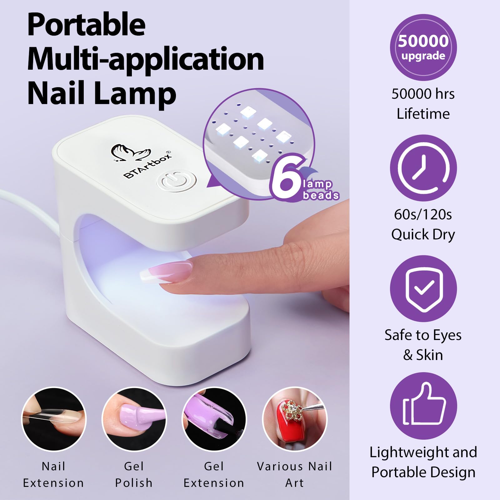 BTArtboxnails dúo francés con gel y capa superior para uñas