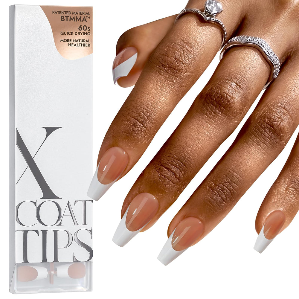 BTArtboxnails extensions en gel brun forme cercueil, allure naturelle et durable.