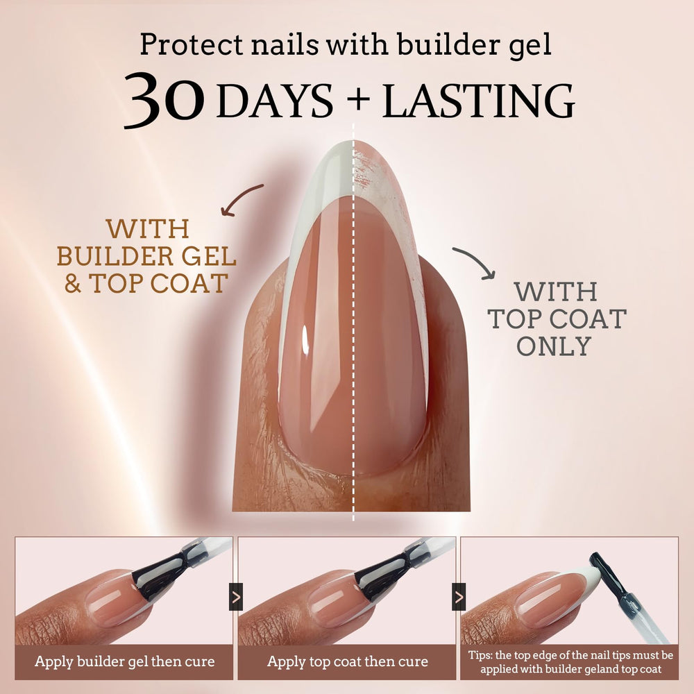 BTArtboxnails Frances curado con luz UV para fijación duradera