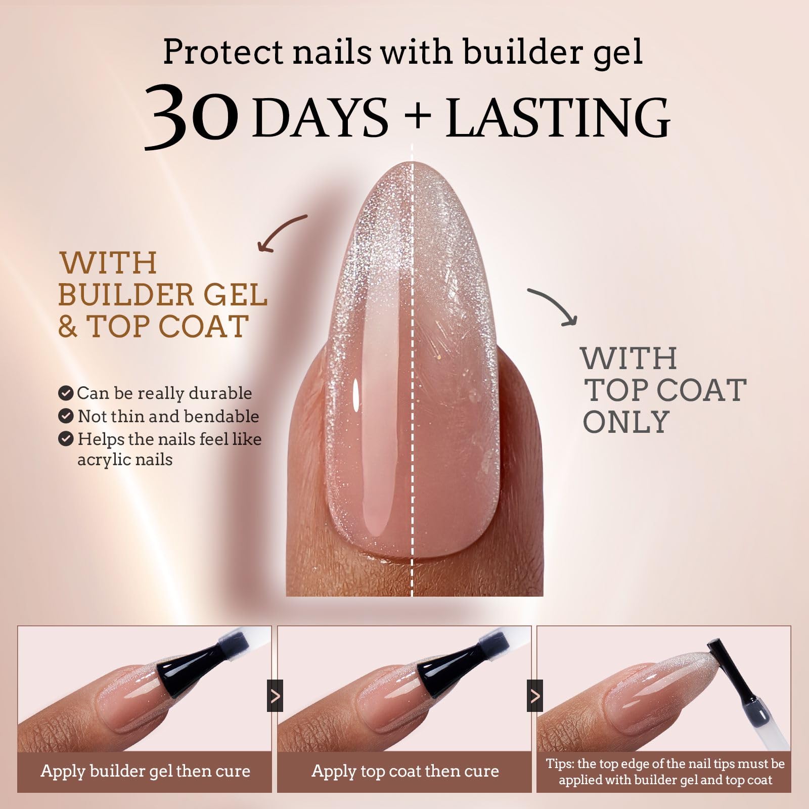 BTArtboxnails gel suave ofrece acabado natural y cómodo