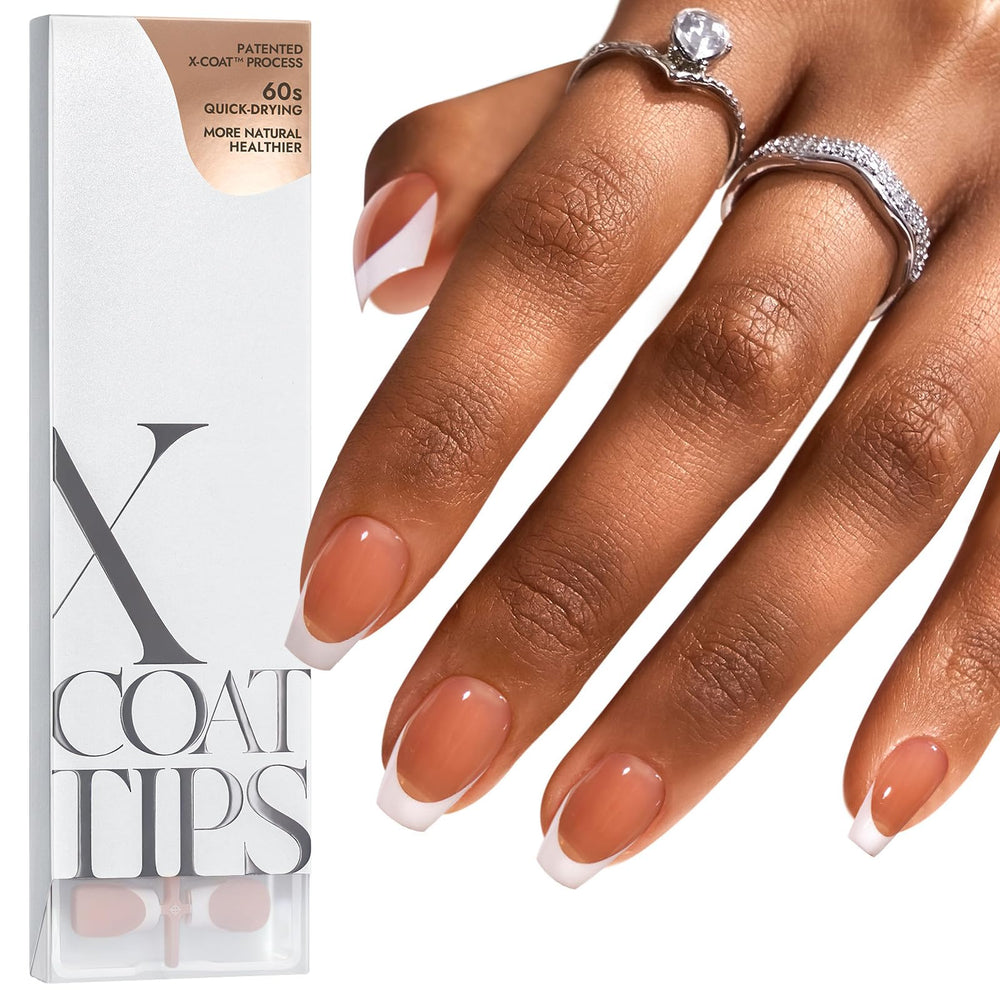 BTArtboxnails: ongles-a-poser pointe francaise marron court pour un look net