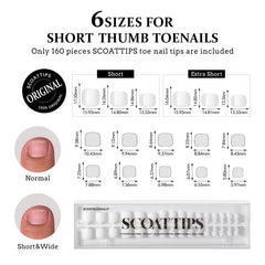 BTArtboxnails Scoattips: 16 tallas para ajuste perfecto y cómodo