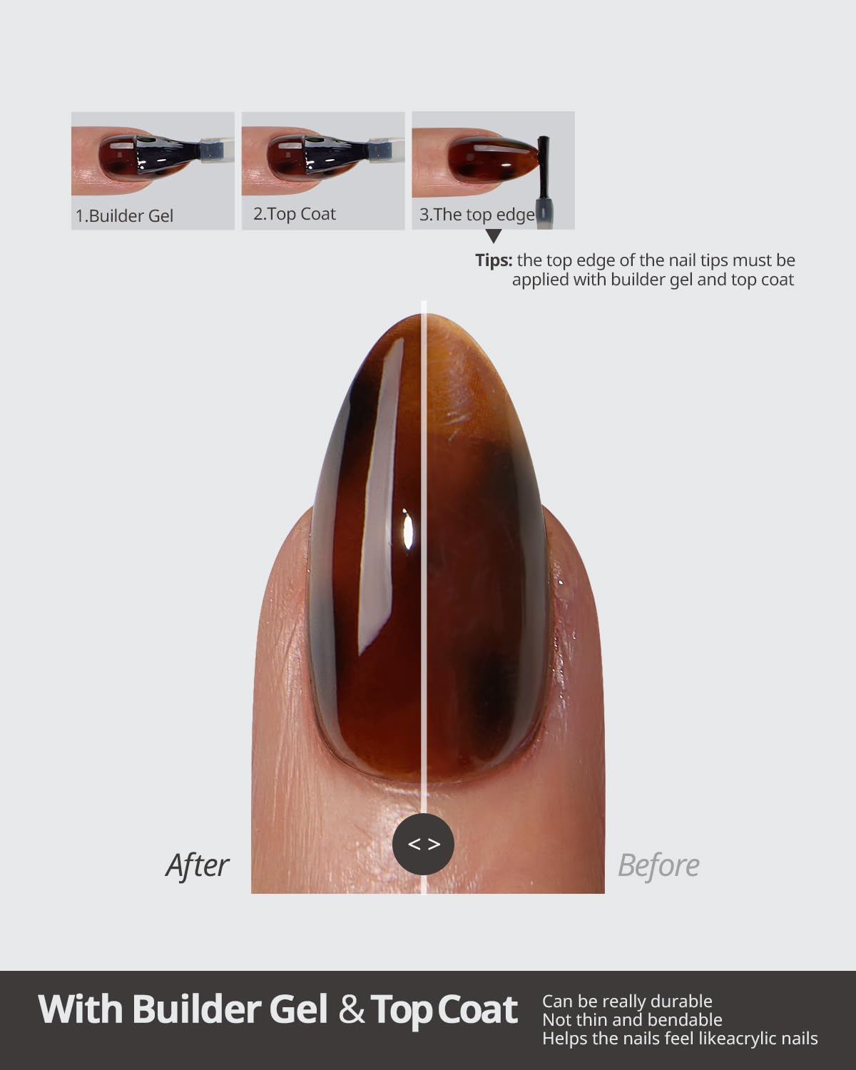 BTArtboxnails SoftCoattips acabado natural y delgado desde cutícula