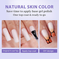 BTArtboxnails puntas gel naturales se adaptan a uñas planas y curvas