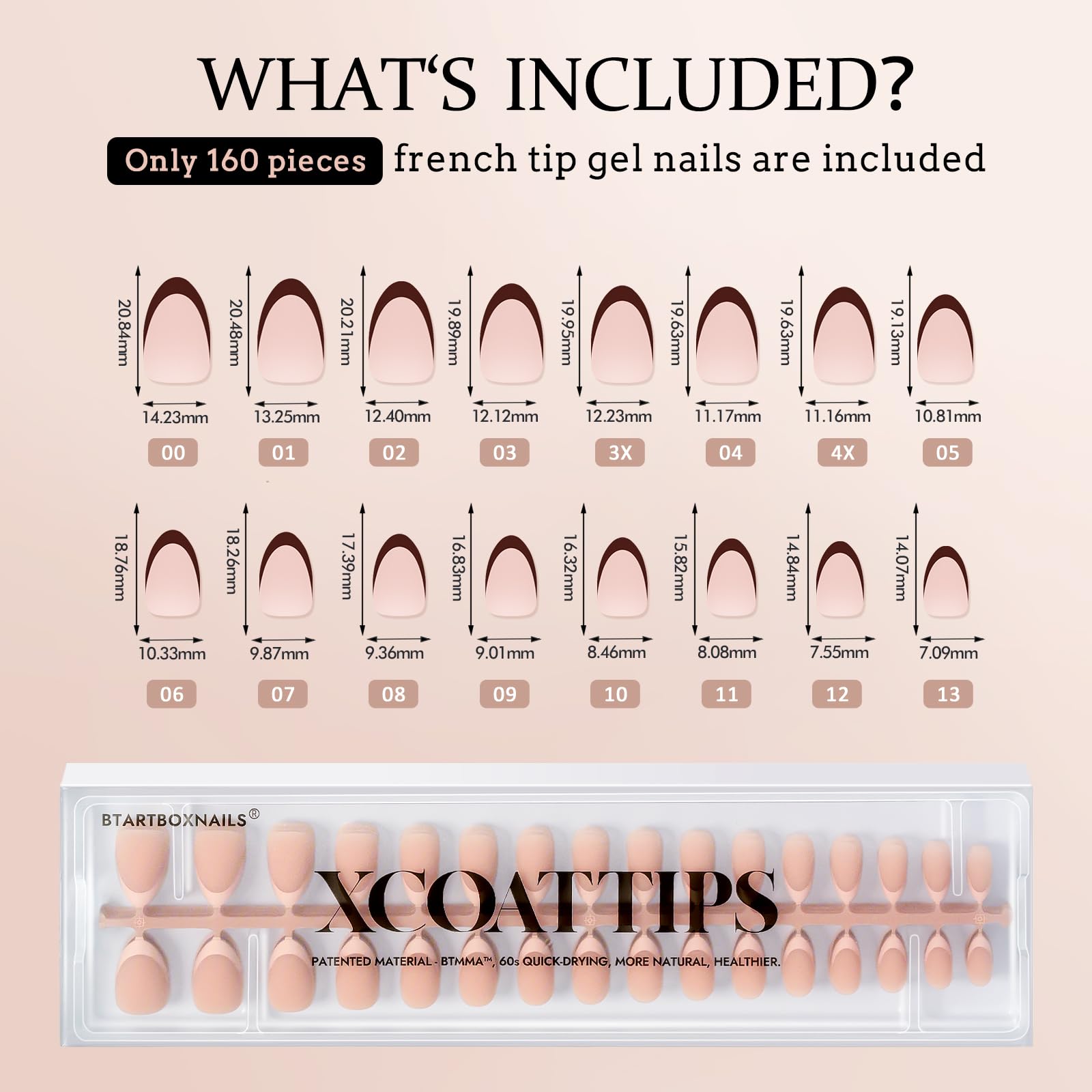 BTArtboxnails XCOATTIPS – utilisation à domicile facile et rapide