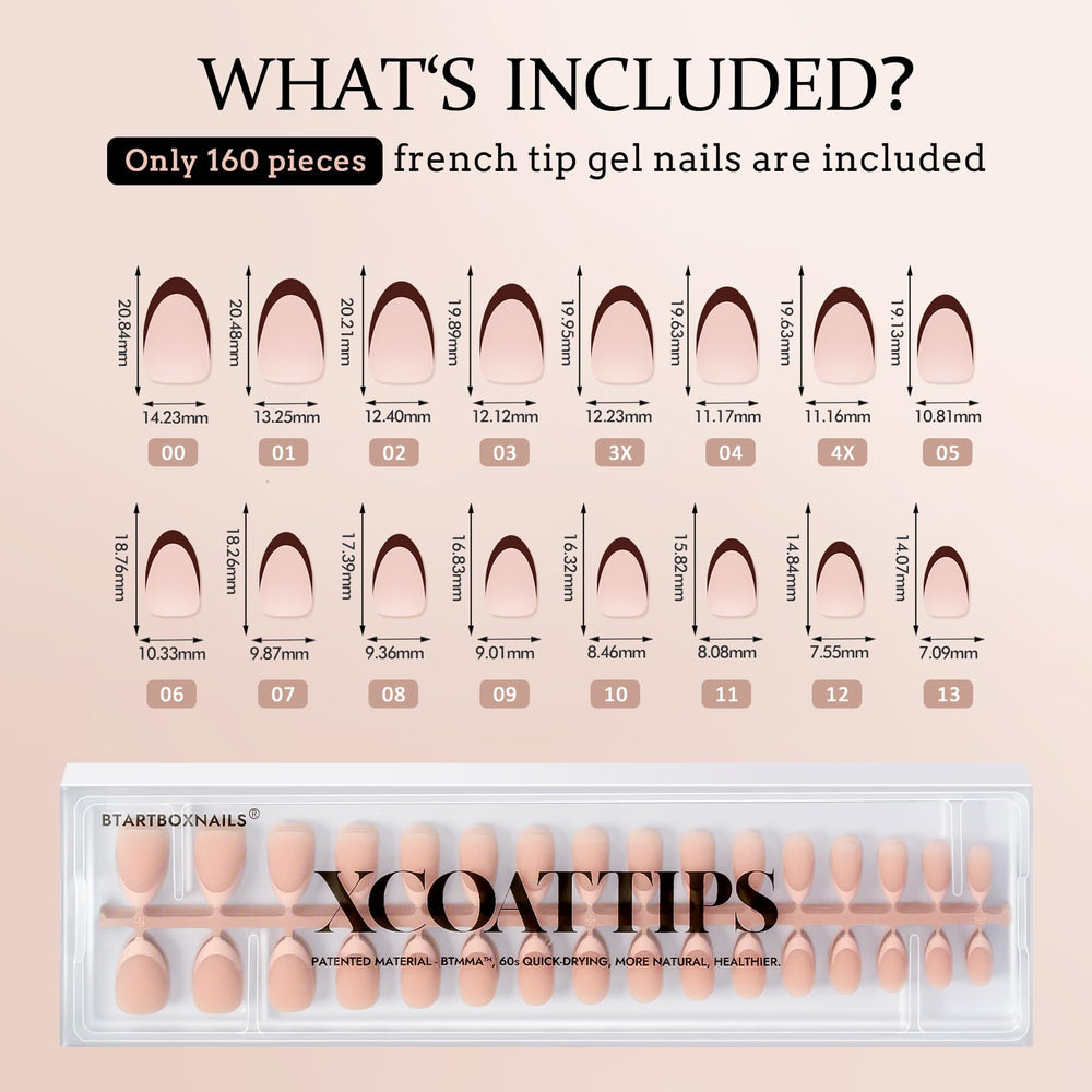 BTArtboxnails XCOATTIPS – utilisation à domicile facile et rapide