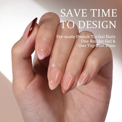 BTArtboxnails XCOATTIPS – ongles amande courts pour un look naturel