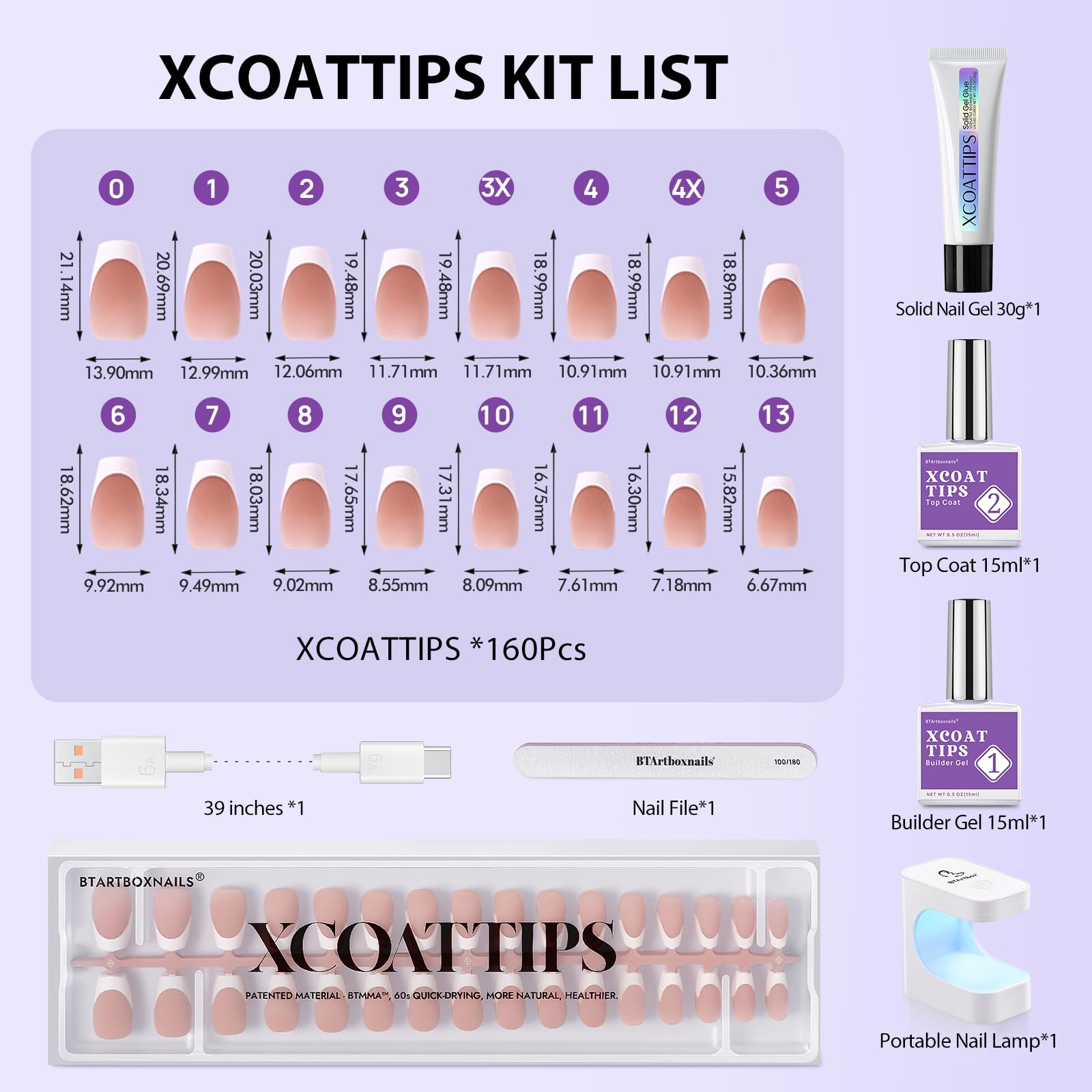 BTArtboxnails XCOATTIPS: diseño francés con ombre y efecto ojo de gato posible