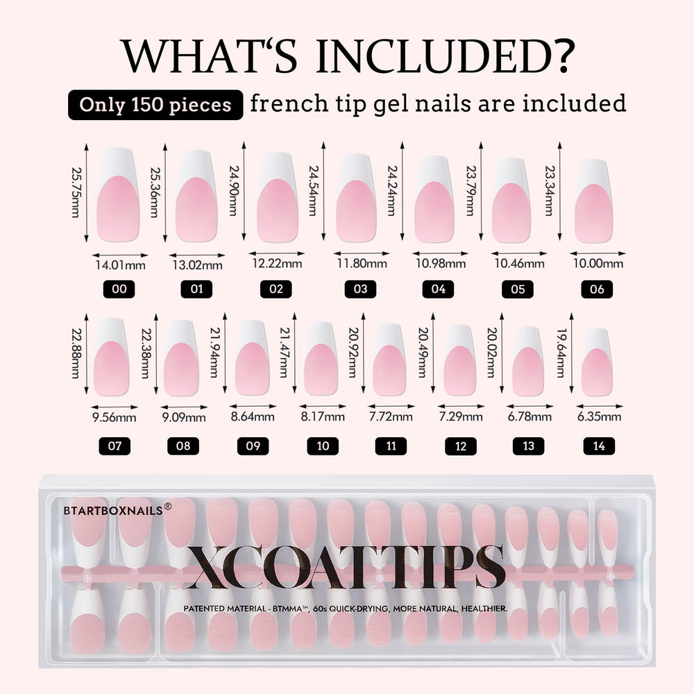 BTArtboxnails XCOATTIPS: finition brillante et confort sur chaque ongle