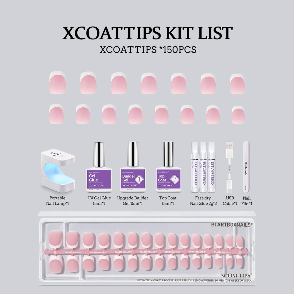 BTArtboxnails XCOATTIPS: guía de aplicación paso a paso para principiantes.