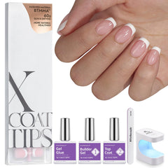 BTArtboxnails XCOATTIPS: caja del kit para manicura francesa, ideal para empezar en casa.