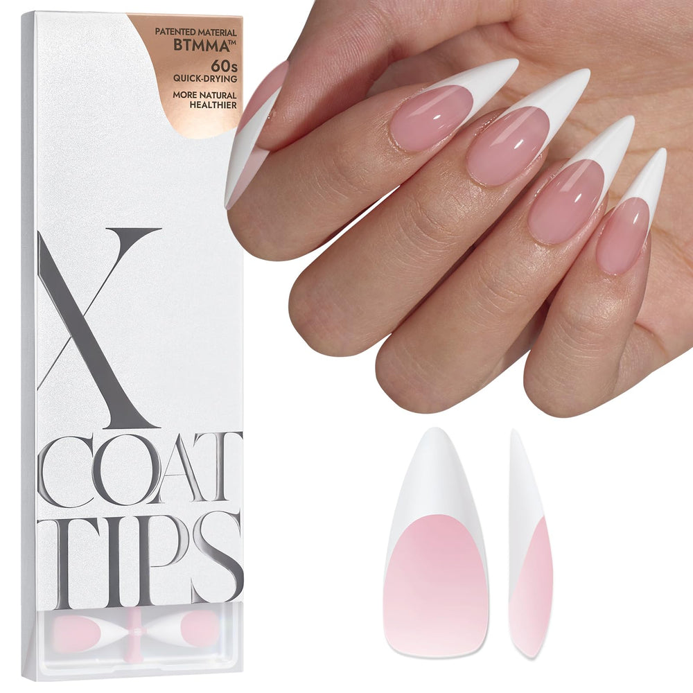 BTArtboxnails XCOATTIPS francesas: puntas para uñas en casa fáciles de aplicar.