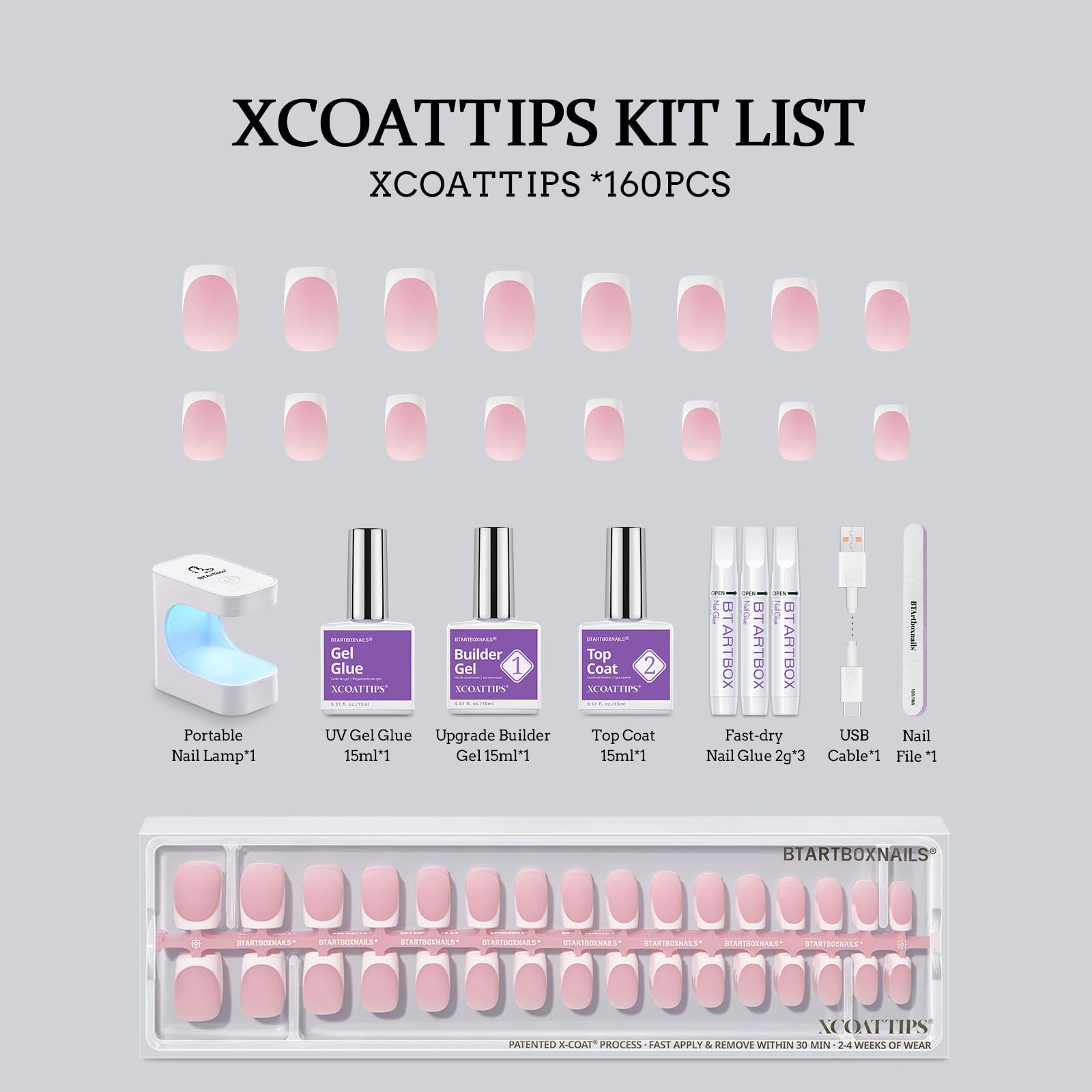 BTArtboxnails XCOATTIPS: gel suave y flexible para uñas