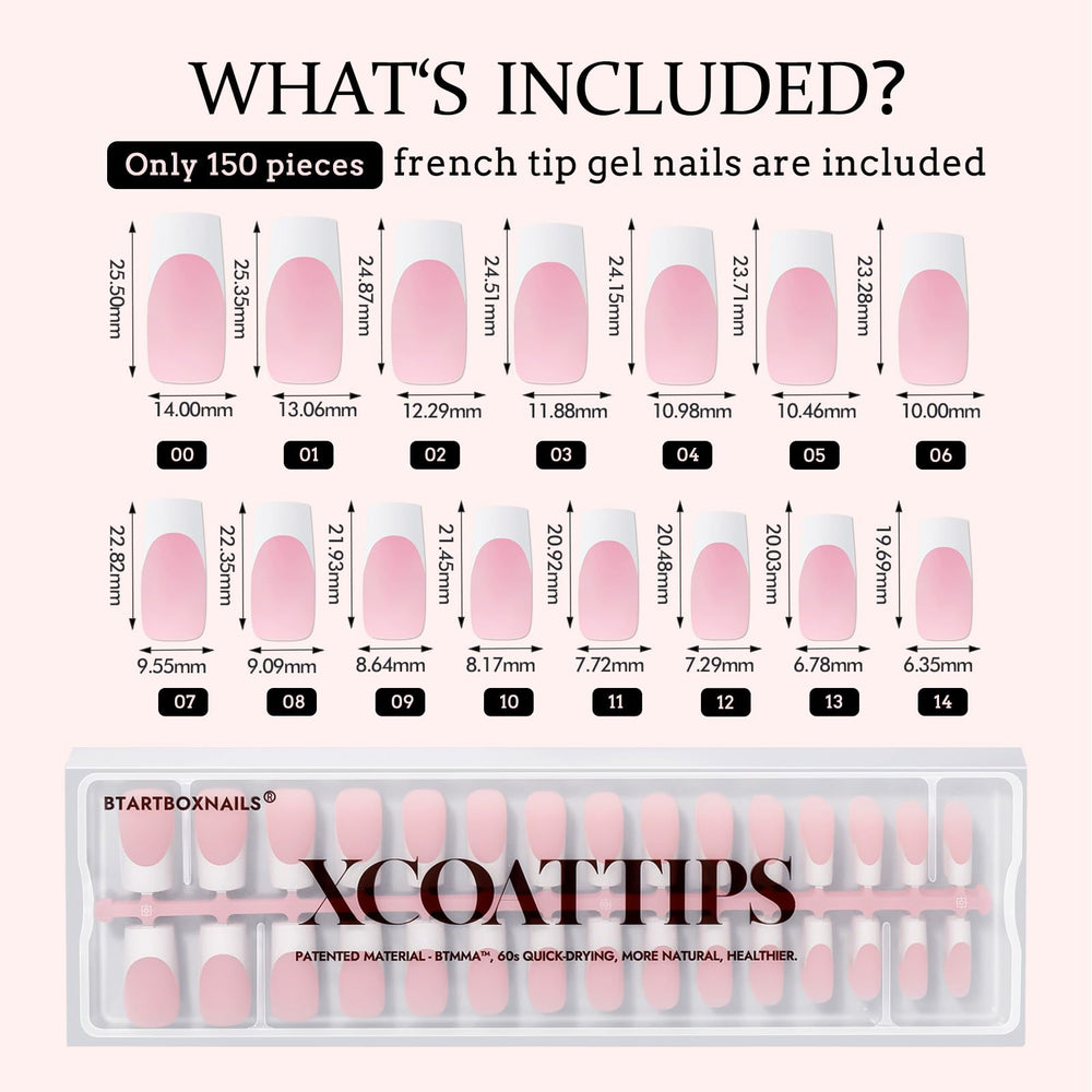 BTArtboxnails XCOATTIPS: kit prêt à l’emploi pour une pose à domicile