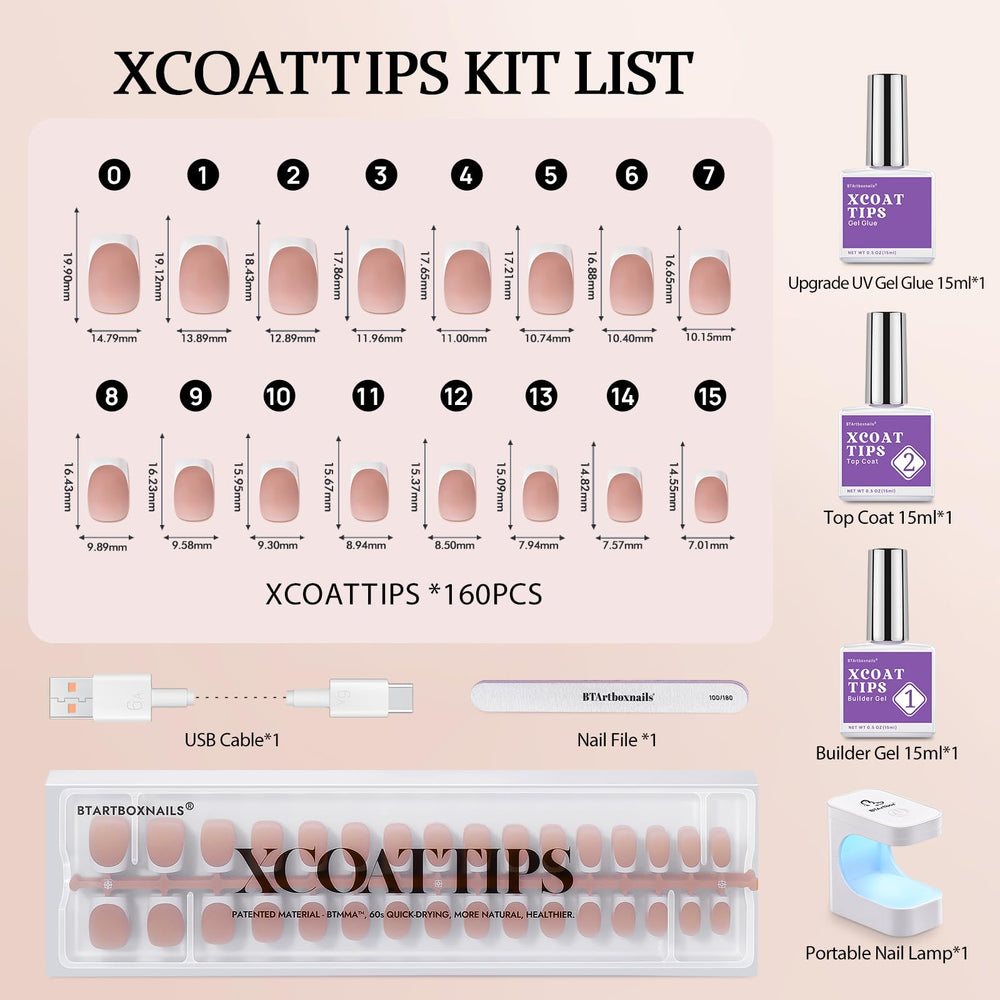 BTArtboxnails XCOATTIPS lámpara UV para curado rápido y uniforme