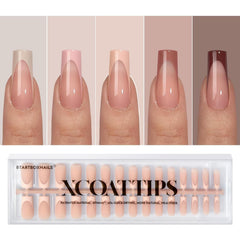 BTArtboxnails XCOATTIPS: punta francesa para manicura rápida y pulida.