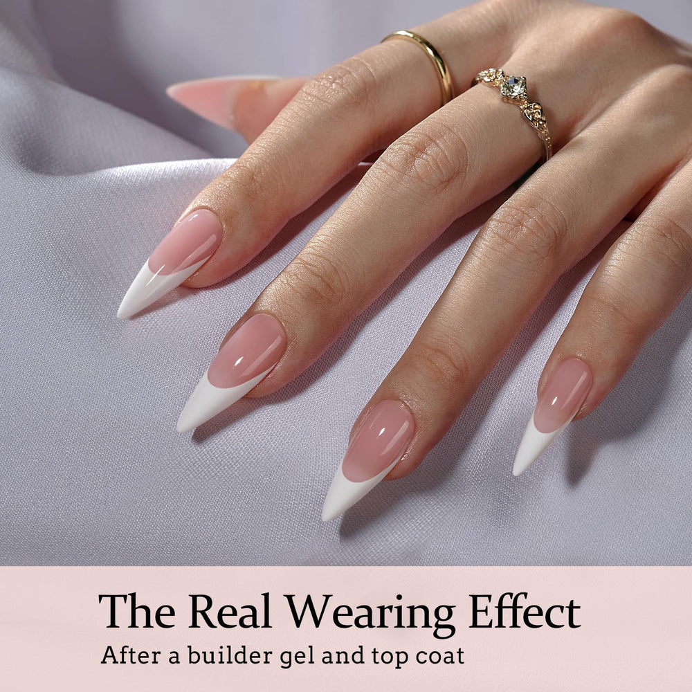 BTArtboxnails XCOATTIPS punta larga stiletto: aspecto elegante.
