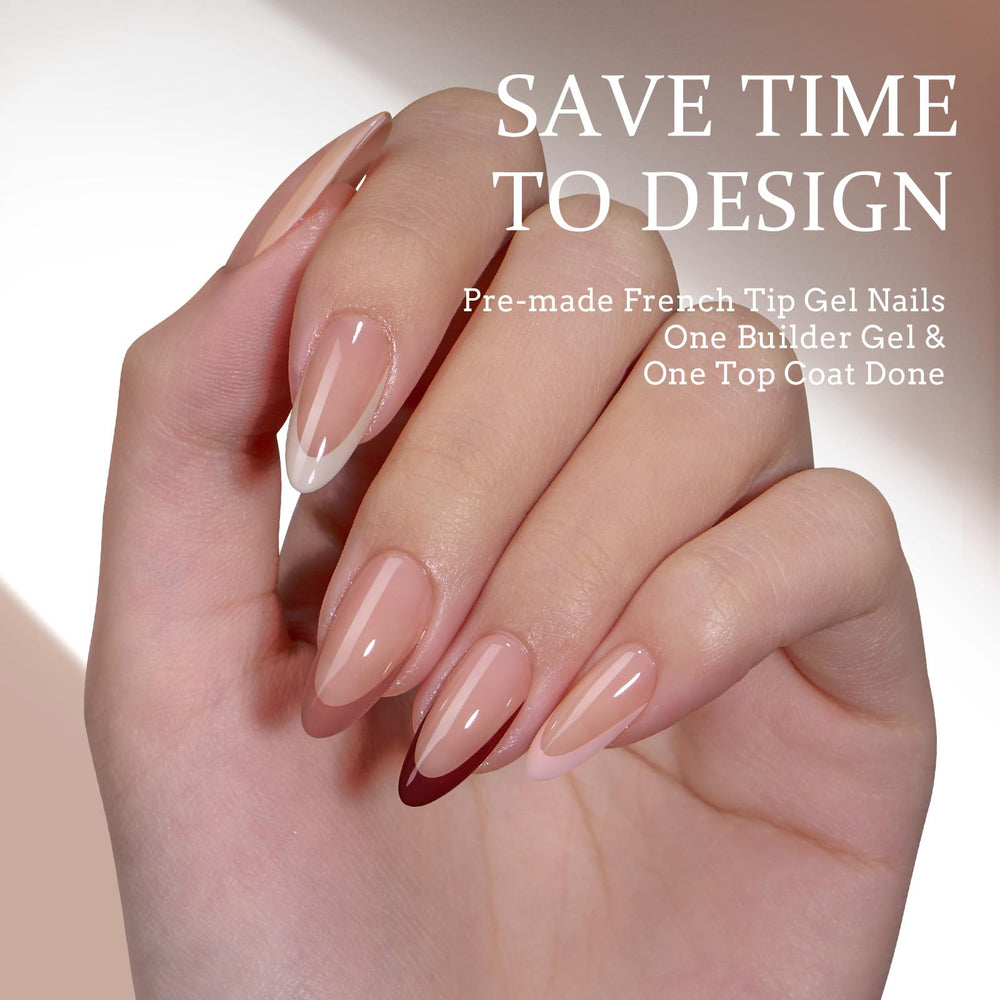 BTArtboxnails XCOATTIPS tono piel medio en forma almendra para uñas elegantes