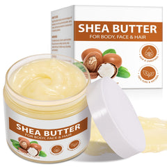 Btefls Pure Organic Shea Butter jar, a pure base for DIY skincare and hydration.