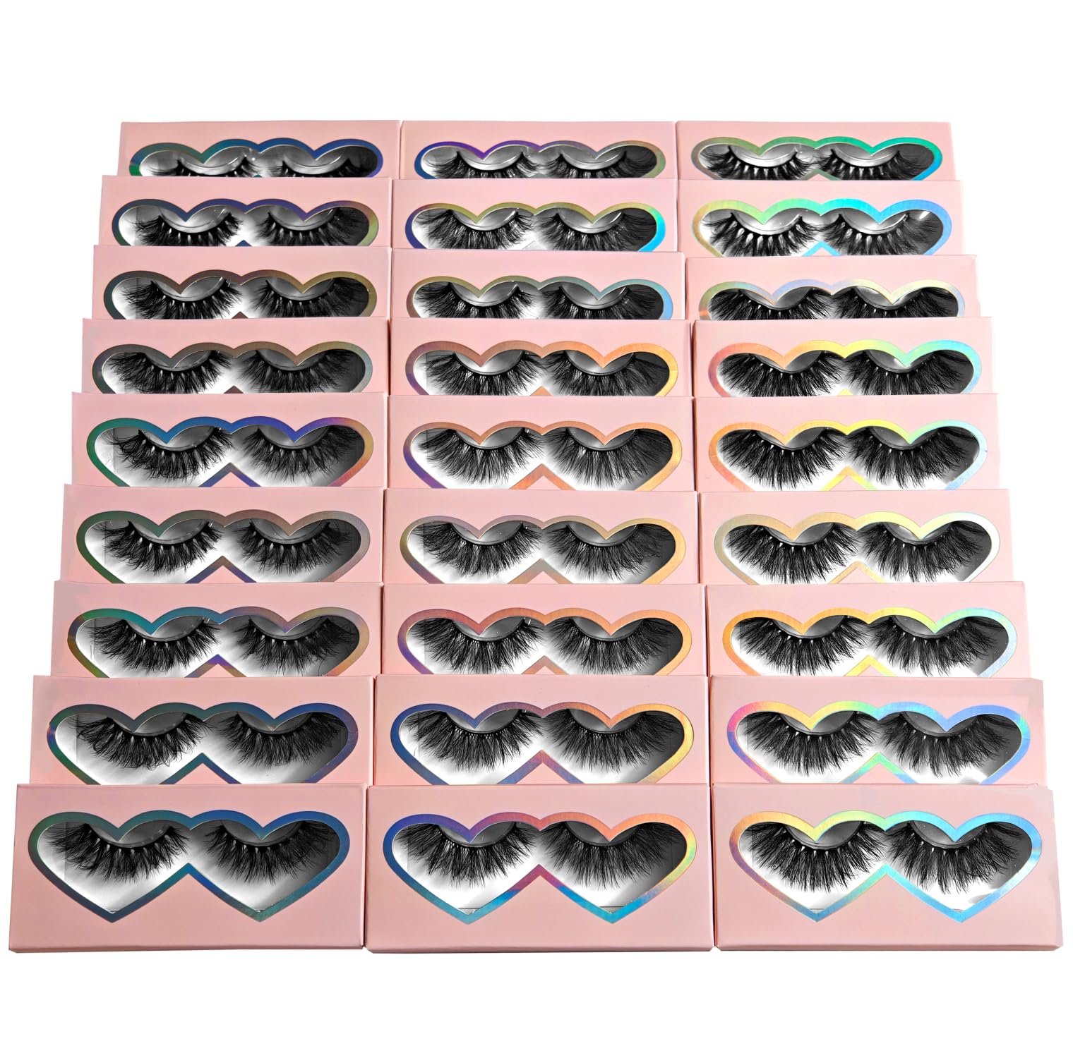 BTLLSSH Pestañas 3D5D, conjunto de 27 pares para look diario y versátil