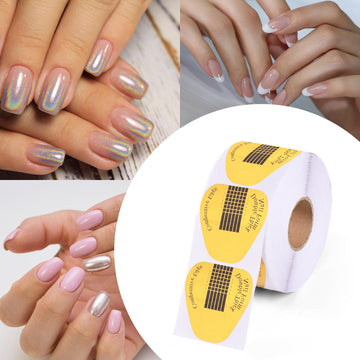 BTYMS Formas uñas herramientas oro: compatible con gel de construcción y acrílico.