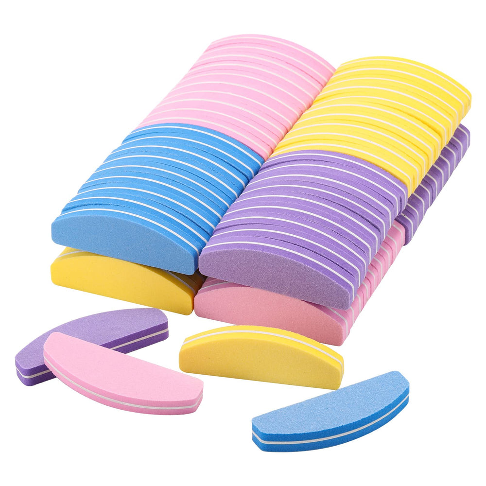 BTYMS buffer mini doble cara con grano 100-180 para dar forma a uñas naturales