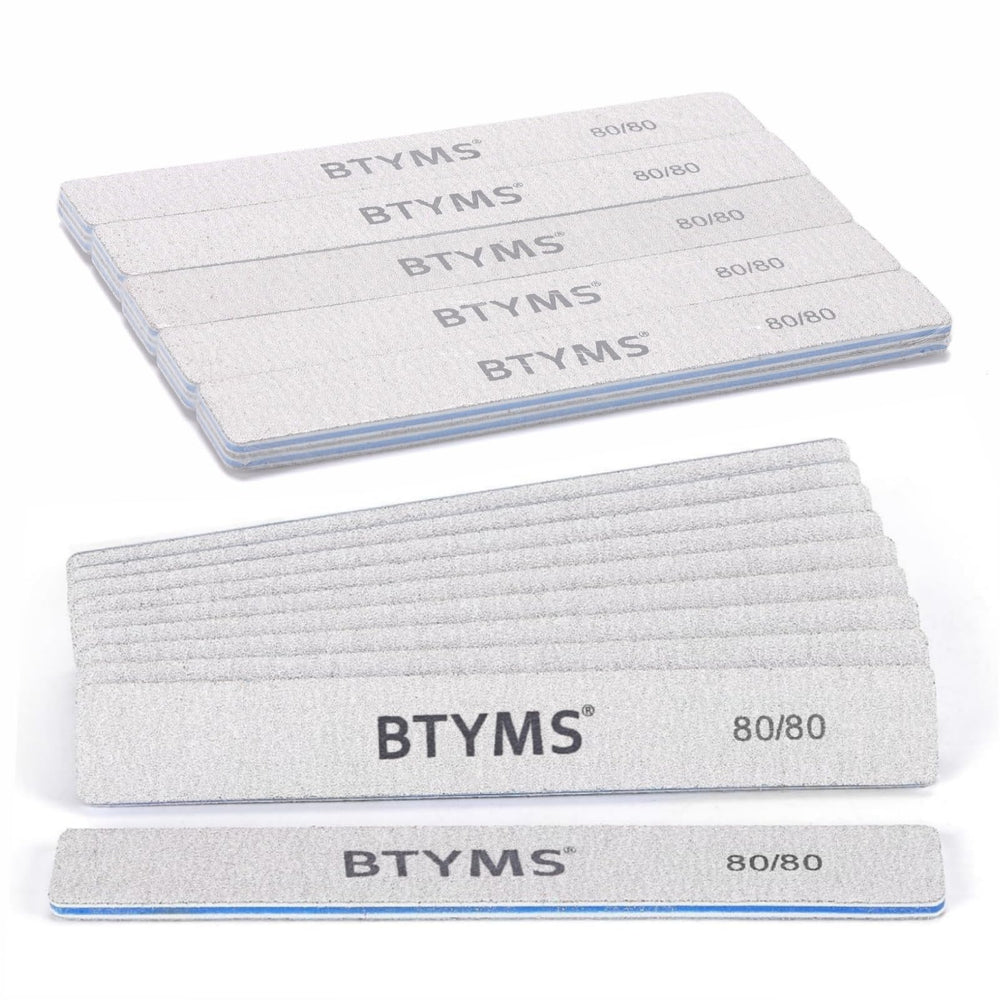 BTYMS lima rectangular 80-80 para uñas acrílicas.