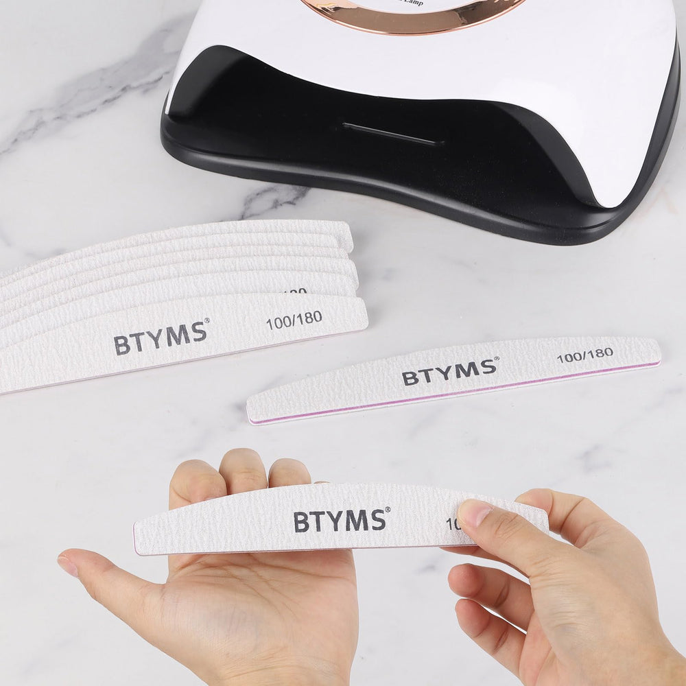 BTYMS lime durable et réutilisable pour le façonnage des ongles.
