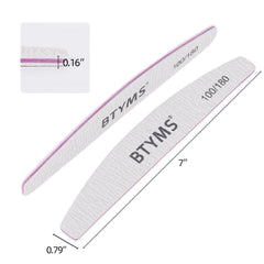 BTYMS lime grain grossier 100 pour former rapidement les ongles artificiels.