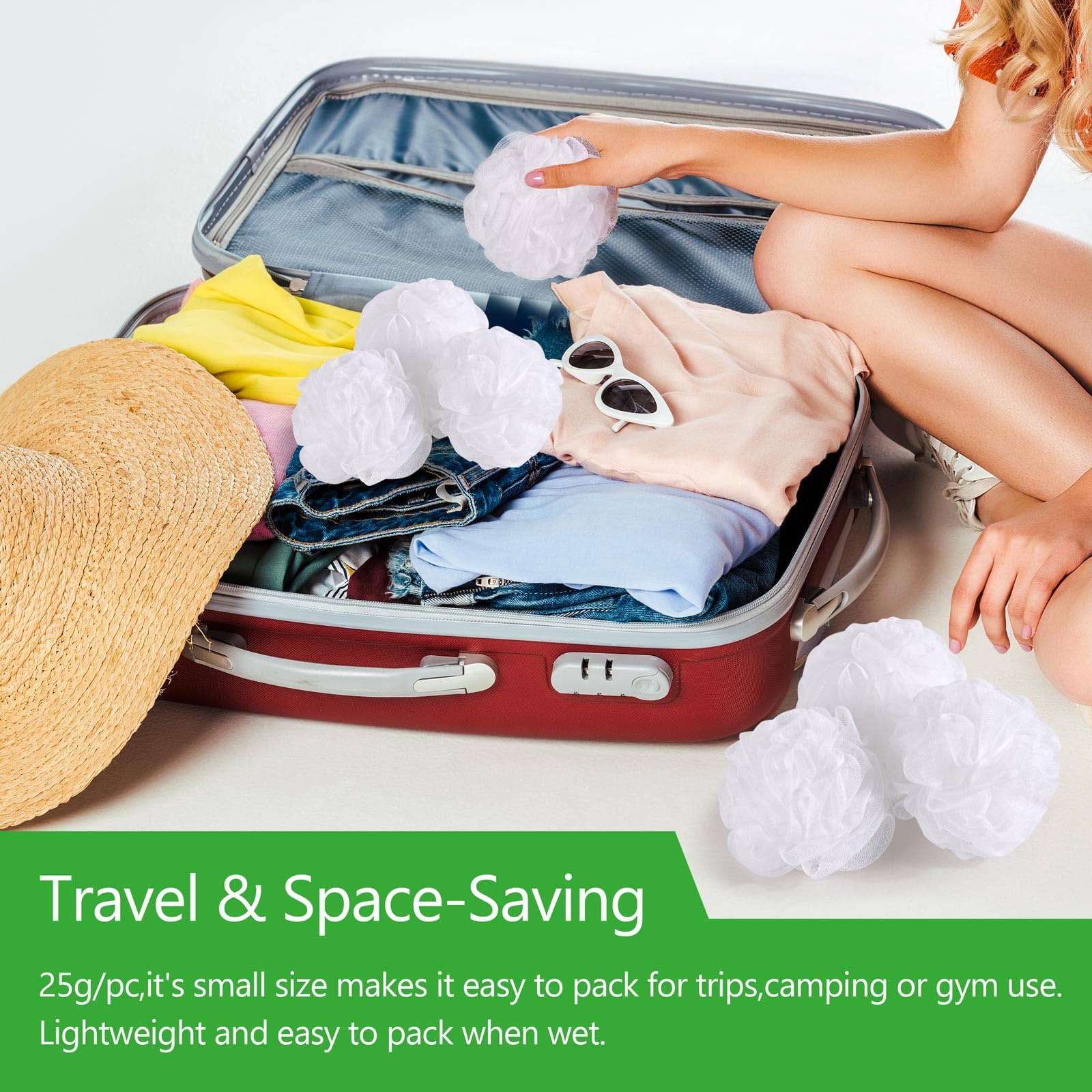BTYMS lufa compacta y ligera para maleta.