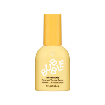 Bubble Skincare Day Dream Sérum: aplicación suave para rostro radiante y uniforme.